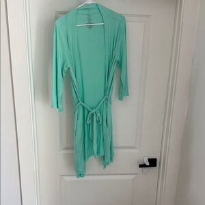 Posh Peanut Light Mint Green Tie-Waist Robe
